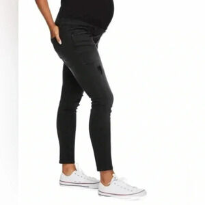 Paisley Sky Maternity Over The Belly Skinny Jeans Size Large